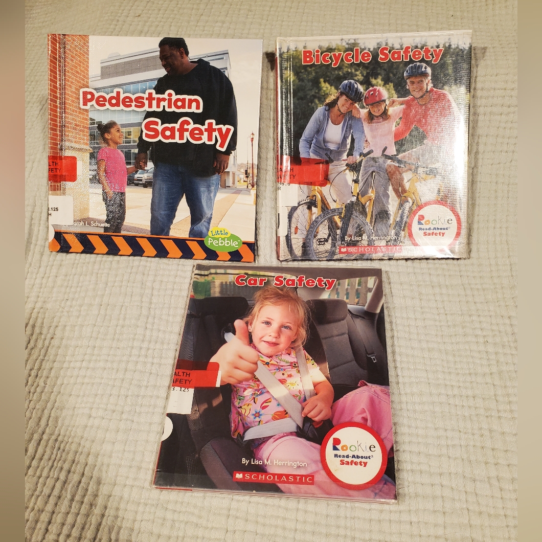 Safety Books: Car Safety, Bicycle Safety, Pedestrian Safety Books